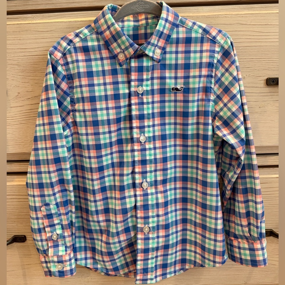 Vineyard Vines Boys' Performance Whale Featherweight Shirt